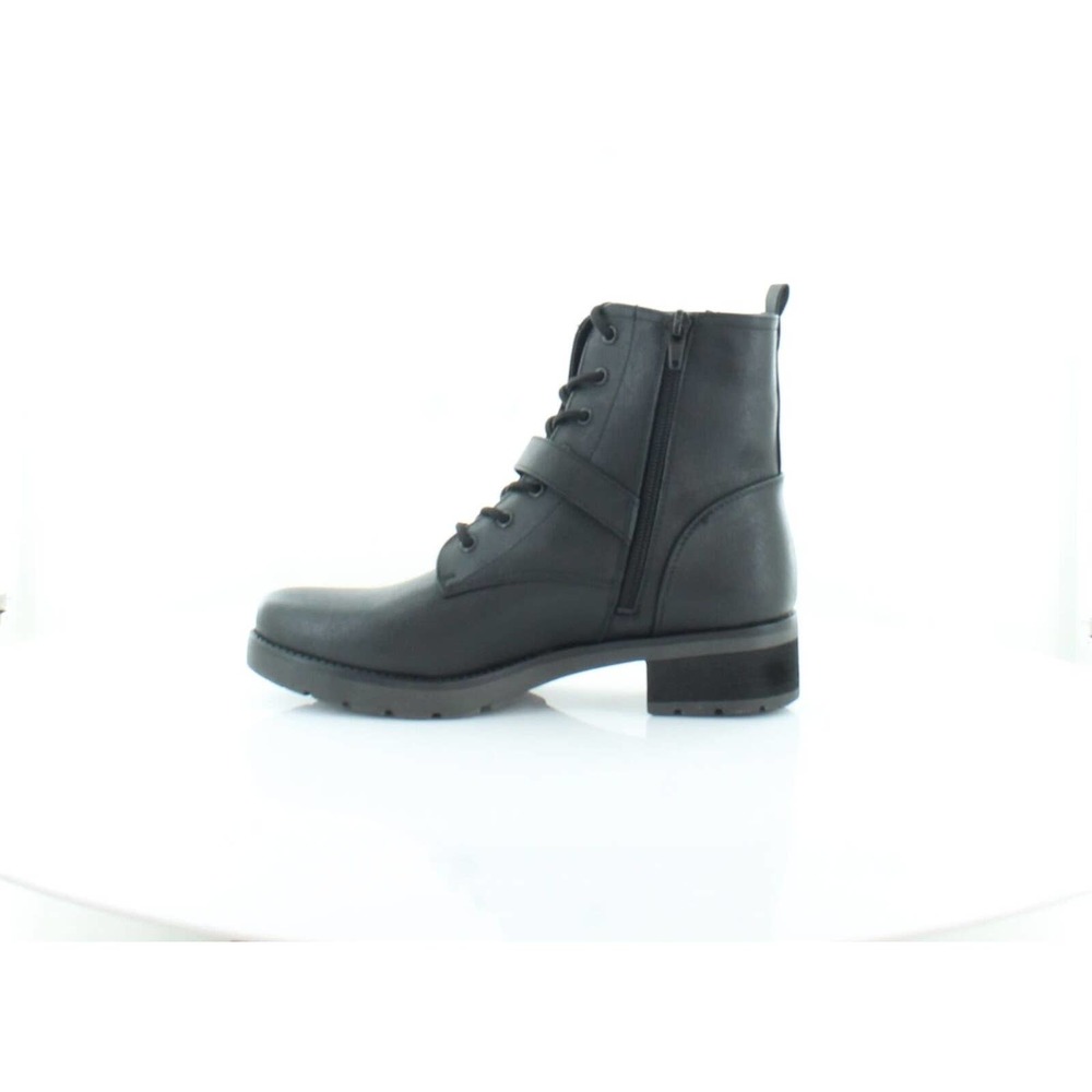 SOUL Naturalizer Women's Quaid Combat & Lace-up Boots Black US 6.5